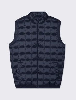 Piazza Italia Giubbotto smanicato imbottito a collo alto - Blu Fashion