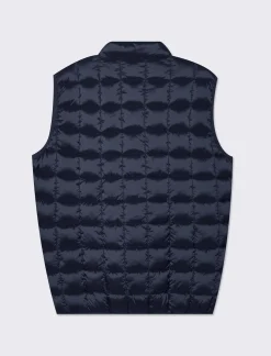 Piazza Italia Giubbotto smanicato imbottito a collo alto - Blu Fashion