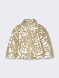Piazza Italia GIUBBOTTO TRAPUNTATO IN TESSUTO BRILLANTE - Oro Outlet