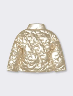 Piazza Italia GIUBBOTTO TRAPUNTATO IN TESSUTO BRILLANTE - Oro Outlet