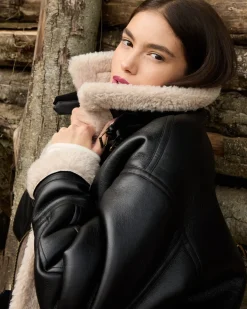 Piazza Italia Giubotto corto modello chiodo in finto suede cintura in vita - Nero Sale