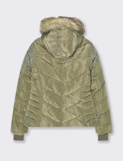 Piazza Italia Giubotto imbottito con cappuccio removibile con zip e cappuccio - salvia Verde Store