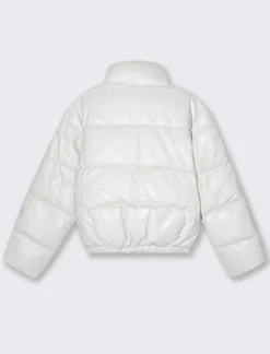 Piazza Italia Giubotto imbottito corto con collo alto modelllo bomber - gesso Bianco Best