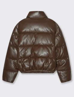 Piazza Italia Giubotto imbottito corto con collo alto modelllo bomber - Marrone Shop