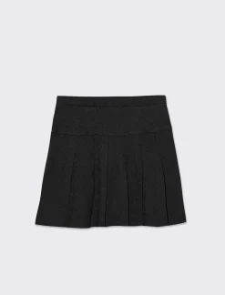 Piazza Italia Gonna a pieghe caldo cotone - Nero Cheap