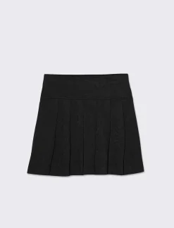 Piazza Italia Gonna a pieghe caldo cotone - Nero Cheap