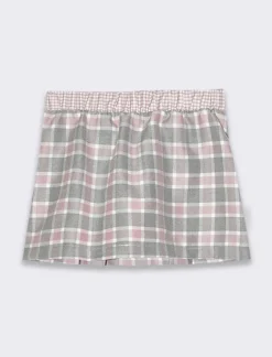 Piazza Italia Gonna a quadri con bottoni - Fantasia New