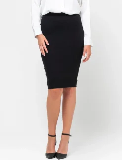 Piazza Italia Gonna a tubino in punto milano con zip posteriore - Nero Cheap