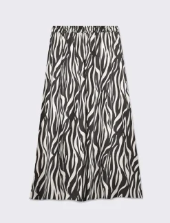 Piazza Italia Gonna con elastico in vita da donna - -bianco Nero Outlet