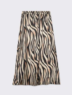 Piazza Italia Gonna con elastico in vita da donna - -oro Nero Fashion