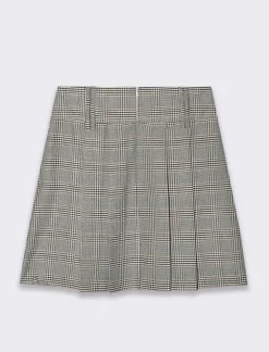 Piazza Italia Gonna con pieghe in tessuto quadro - Beige Sale