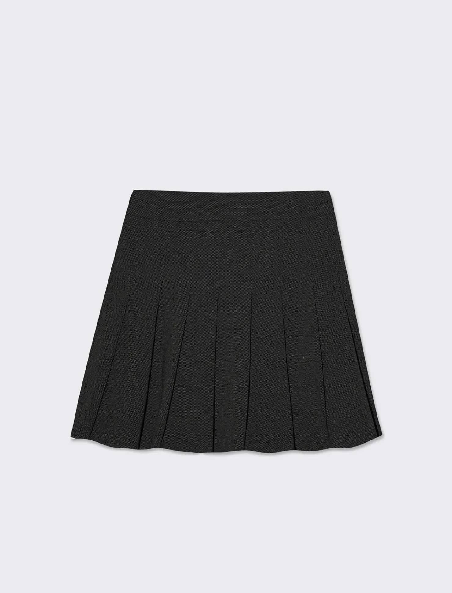 Piazza Italia Gonna corta a pieghe da donna, vestibilità stretch - Pois Pattern Clearance