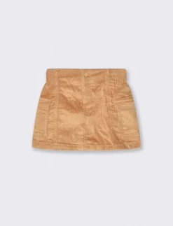 Piazza Italia Gonna corta cargo da bambina in velluto a coste elastico - Beige Best Sale