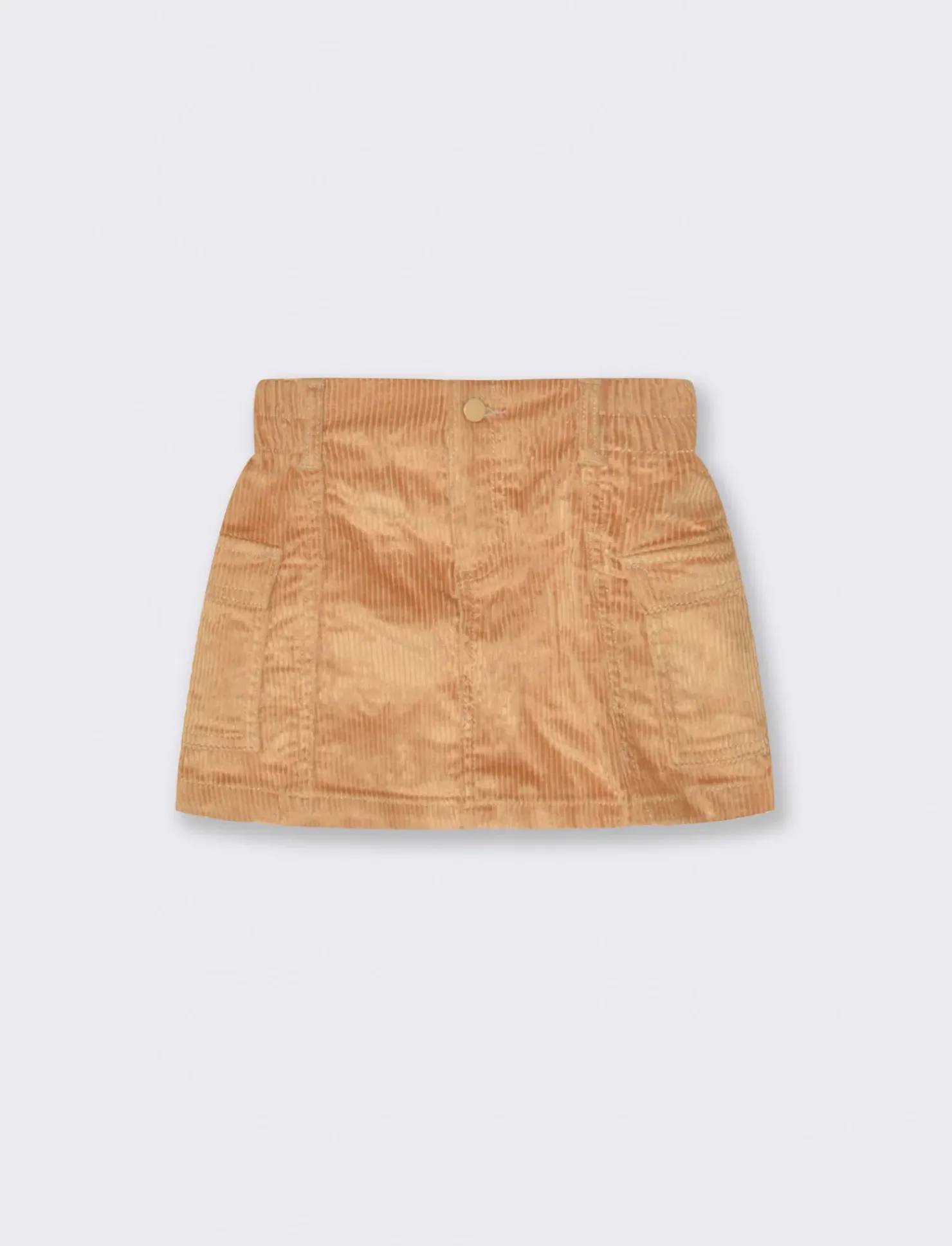 Piazza Italia Gonna corta cargo da bambina in velluto a coste elastico - Beige Best Sale