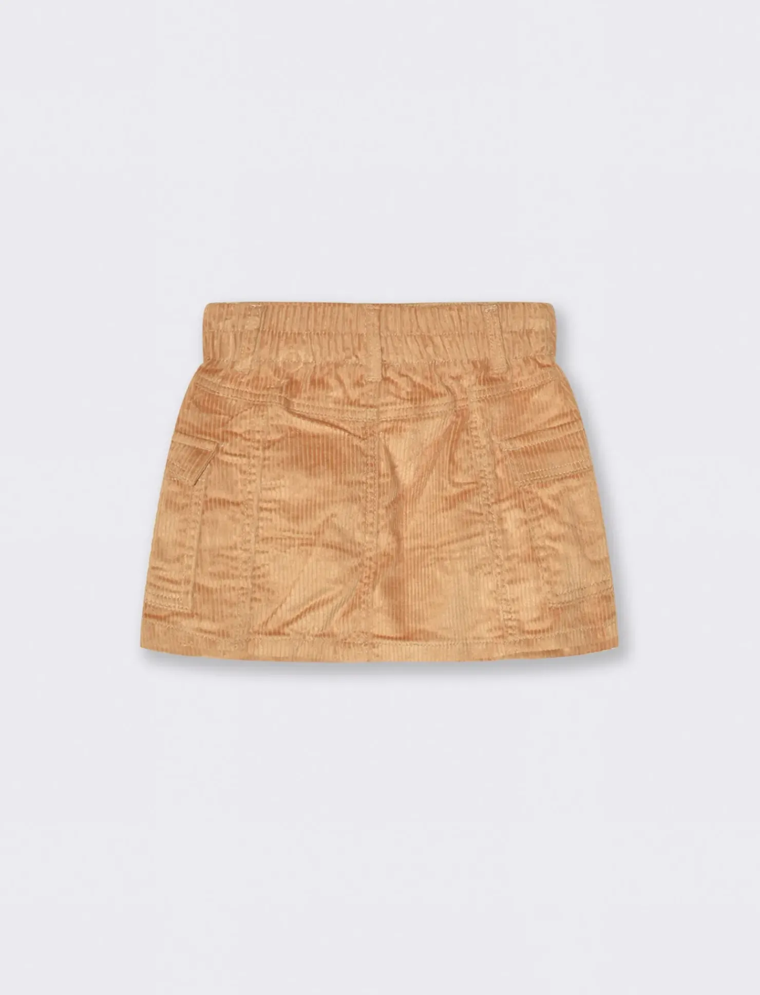 Piazza Italia Gonna corta cargo da bambina in velluto a coste elastico - Beige Best Sale