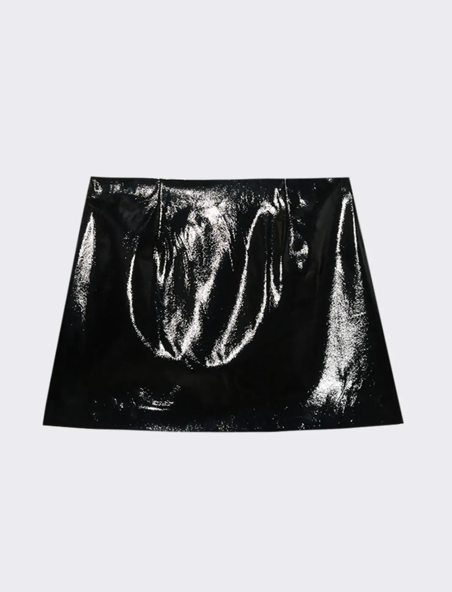 Piazza Italia Gonna corta con taglio dritto, effetto pelle - Nero Sale