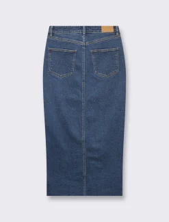 Piazza Italia Gonna denim lunga cinque tasche - Denim Blu Best