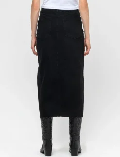 Piazza Italia Gonna denim lunga cinque tasche - Nero Fashion