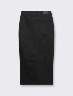 Piazza Italia Gonna denim lunga cinque tasche - Nero Fashion