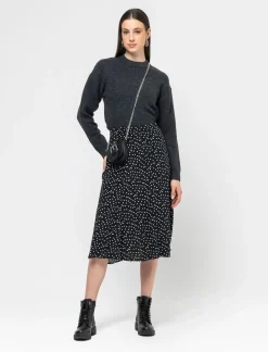 Piazza Italia Gonna fantasia midi, svasata in viscosa stampato - var 2 Discount