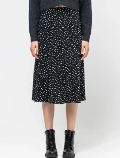 Piazza Italia Gonna fantasia midi, svasata in viscosa stampato - var 2 Discount