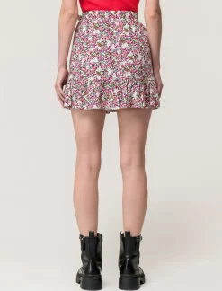 Piazza Italia Gonna in viscosa con rouche al fonfo e pantaloncino interno - var 1 Shop