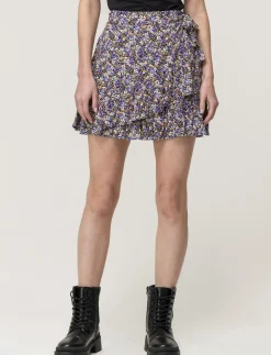 Piazza Italia Gonna in viscosa con rouche al fonfo e pantaloncino interno - var 2 Store