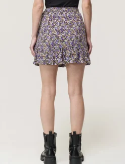 Piazza Italia Gonna in viscosa con rouche al fonfo e pantaloncino interno - var 2 Store