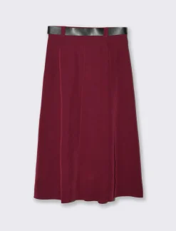 Piazza Italia Gonna lunga con cintura - Vinaccia Outlet