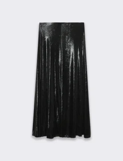 Piazza Italia Gonna lunga da donna con elastico in vita - Nero Flash Sale