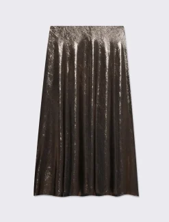 Piazza Italia Gonna lunga da donna con elastico in vita - Bronzo Marrone Best