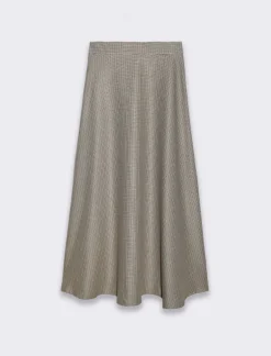 Piazza Italia Gonna midi con zip invisibile sul fianco da donna - tabacco Marrone Outlet