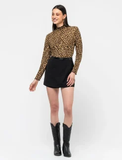 Piazza Italia Gonna pantalone con citura - Nero Cheap