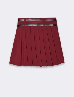 Piazza Italia Gonna plisset con cinture - Vinaccia Best Sale