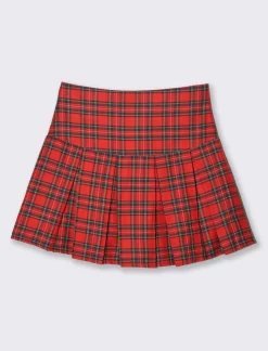 Piazza Italia GONNA SCOZZESE - Rosso Discount
