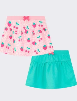 Piazza Italia Gonne set 2 bipack con balze - Verde Hot