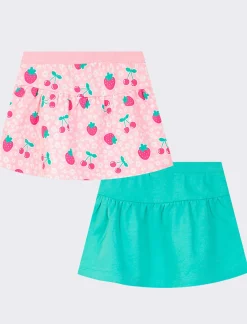 Piazza Italia Gonne set 2 bipack con balze - Verde Hot