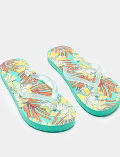 Piazza Italia Infradito stampa floreale da donna - Verde Store