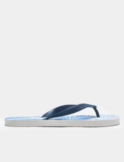 Piazza Italia Infradito stampa tropicale da uomo - Blu Best