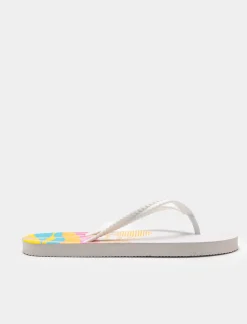 Piazza Italia Infraditto stampa tropicale da donna - Bianco New