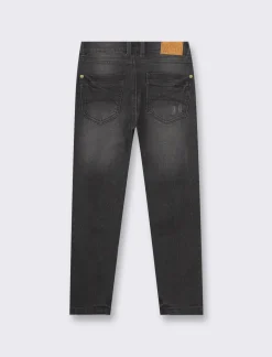 Piazza Italia Jeans 5 tasche slim fit con elastico regolabile in vita stile casual.  - Nero Store