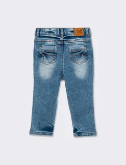 Piazza Italia Jeans a 5 tasche skinny fit con elastico regolabile in vita stile casual - Denim chiaro Blu New