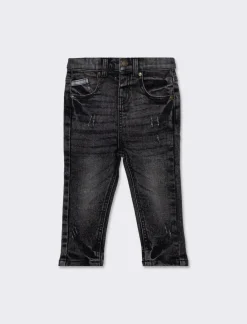 Piazza Italia Jeans a 5 tasche skinny fit con elastico regolabile in vita stile casual - Nero Fashion