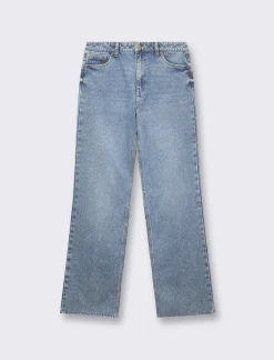 Piazza Italia Jeans cinque tasche gamba dritta regular waist - Denim Blu Flash Sale