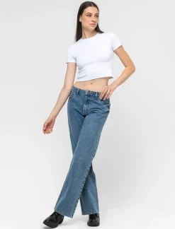 Piazza Italia Jeans cinque tasche gamba dritta regular waist - Denim Blu Flash Sale