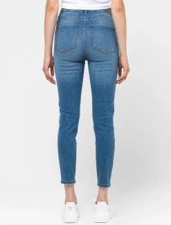Piazza Italia Jeans cinque tasche skinny high waist - Denim Blu Clearance