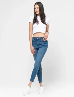 Piazza Italia Jeans cinque tasche skinny high waist - Denim Blu Clearance
