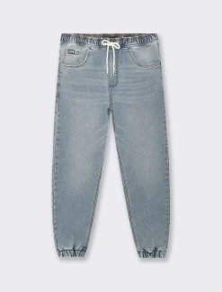 Piazza Italia Jeans con vita elasticizzata regolabile con laccio super stretch - Denim Blu Online