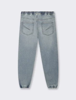 Piazza Italia Jeans con vita elasticizzata regolabile con laccio super stretch - Denim Blu Online
