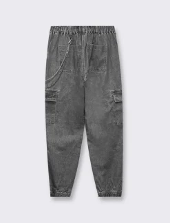 Piazza Italia Jeans jogger con tasconi e accessorio catena - Grigio Best